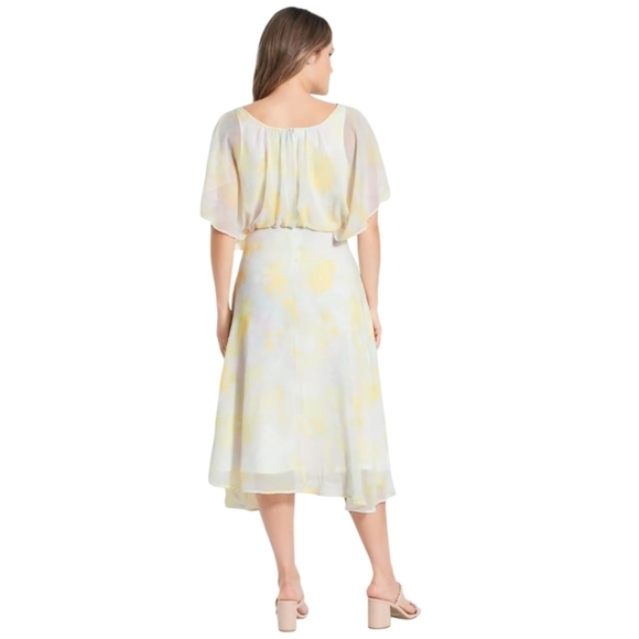 NWT Modcloth Flutter of Flattery Chiffon Midi Dress Size Small - Picture 2 of 7